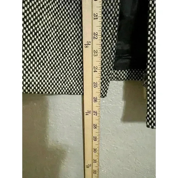 Talbots 8P Wool Blend Womens Blazer Professional Office Wear Tan Black - Picture 6 of 7